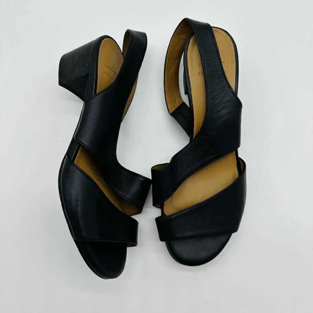 Aquatalia leather heeled sandal